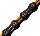 Bicycle Chain DLC 11-Speed 118L Orange/Black